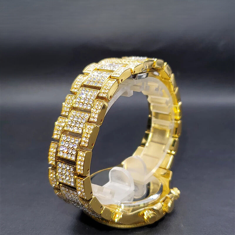 Miami Ice Noir Baguette Watch