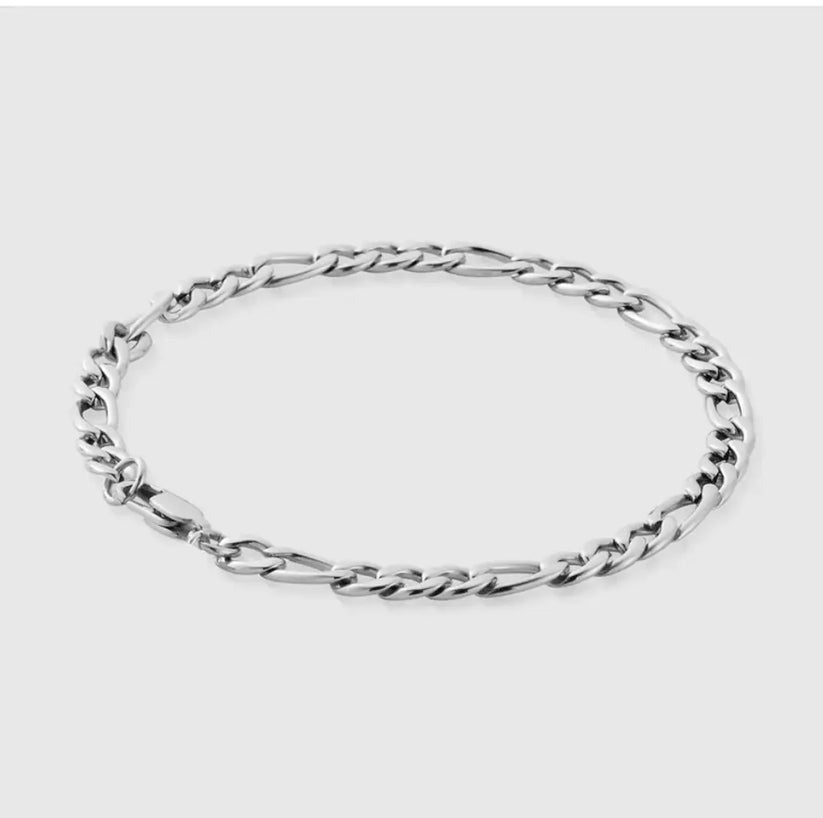 Miami Ice Figaro Bracelet 5mm - White Gold