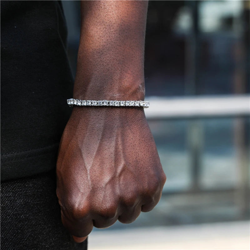 4MM Men's Iced Out Bracelet