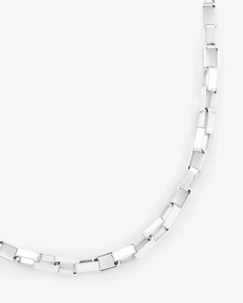 Miami Ice 5mm Edge Chain - White Gold