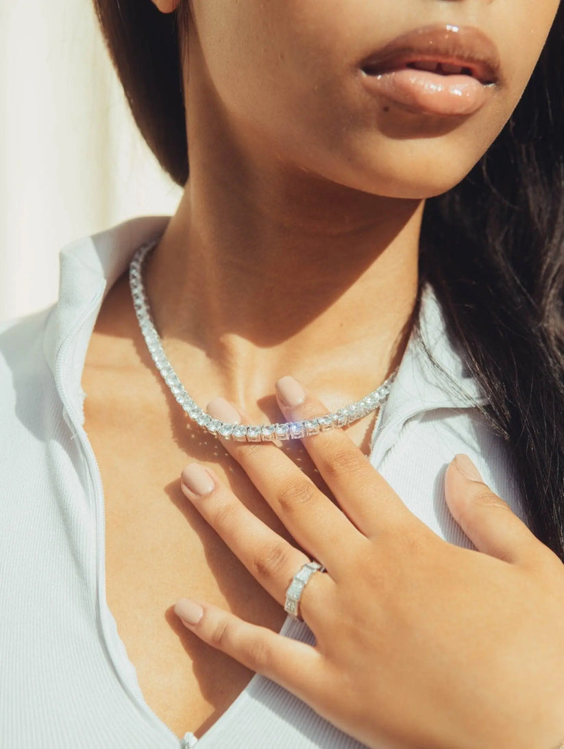 Miami Ice 5mm Tennis Chain - White Gold
