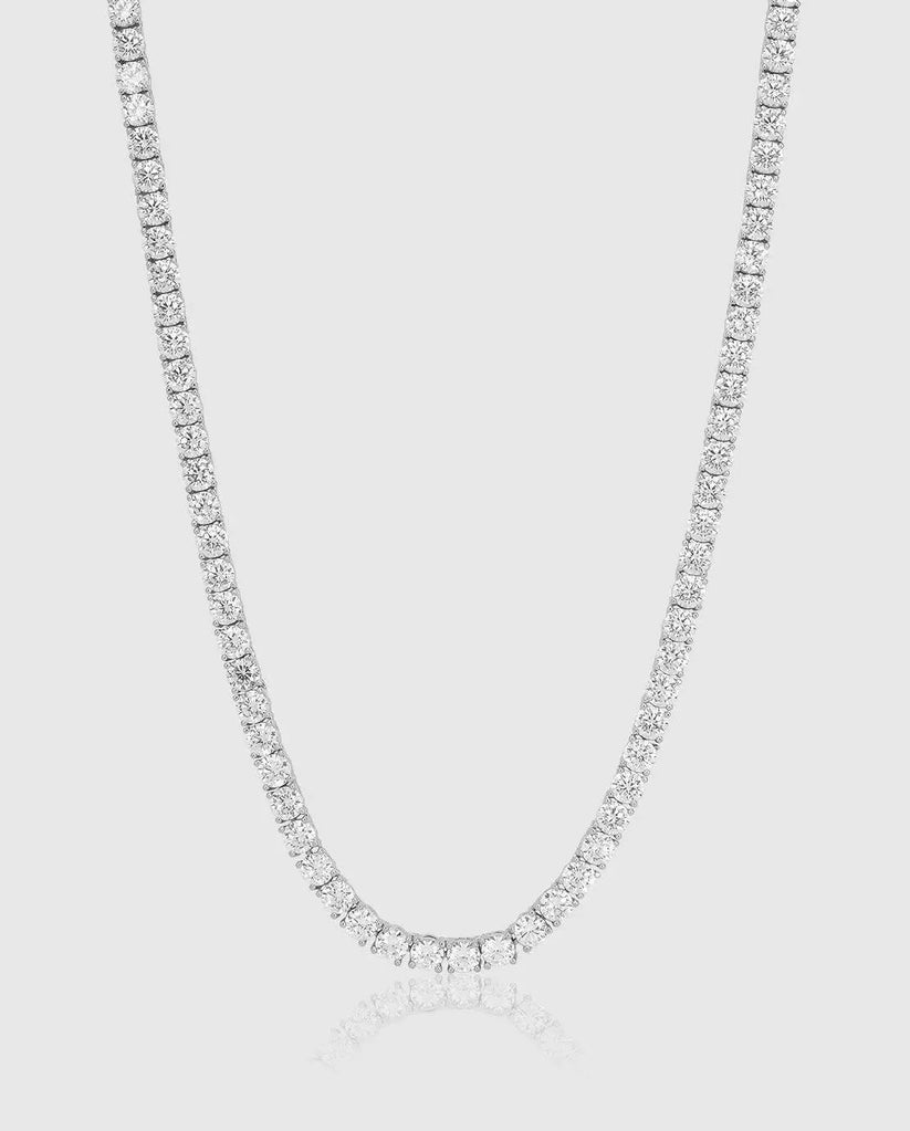 Miami Ice 5mm Tennis Chain - White Gold