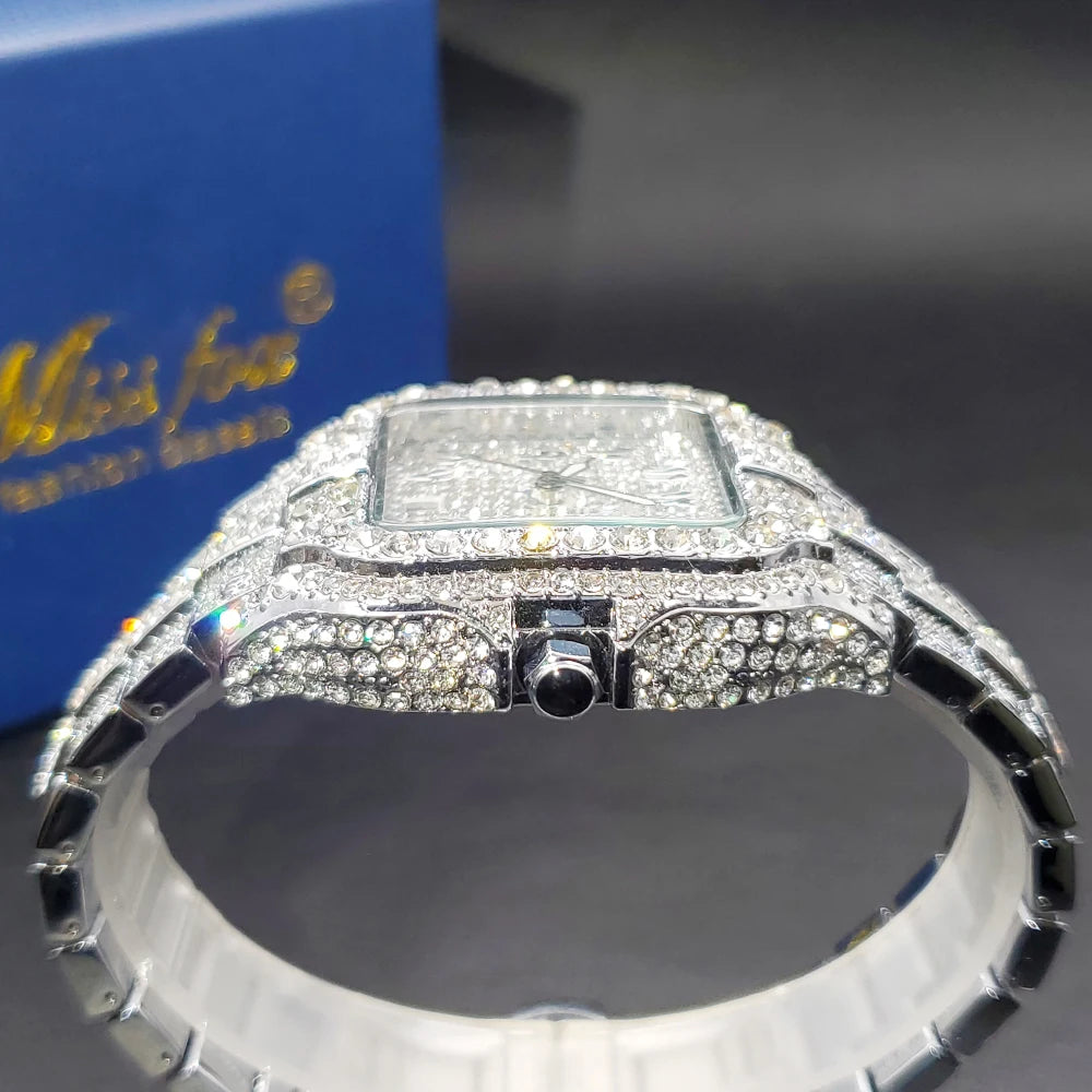 Full Diamond Hip Hop Watch