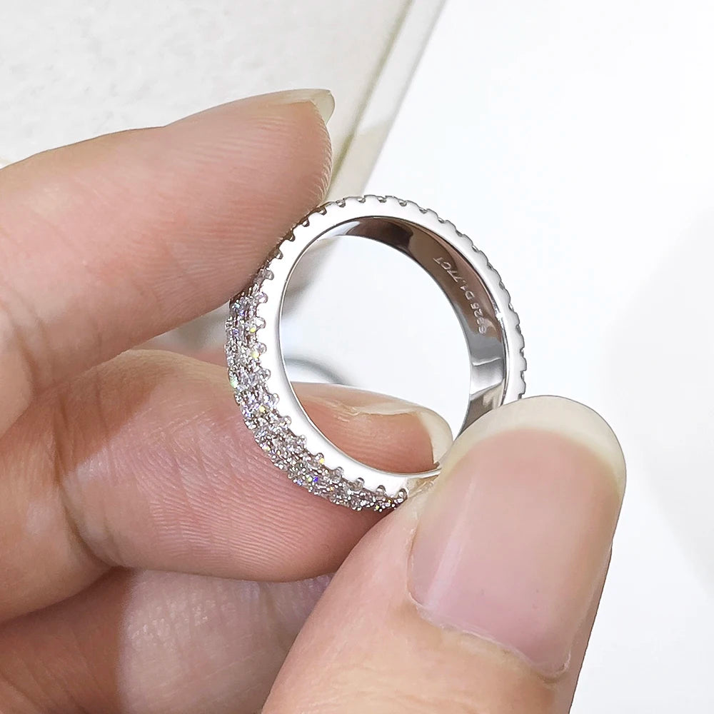 Full moissanite ring
