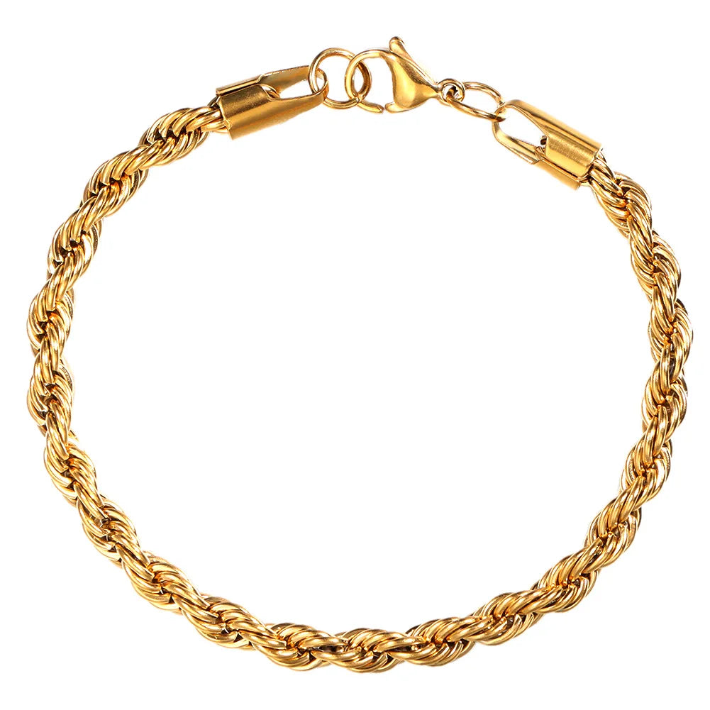 Gold Rope Bracelet