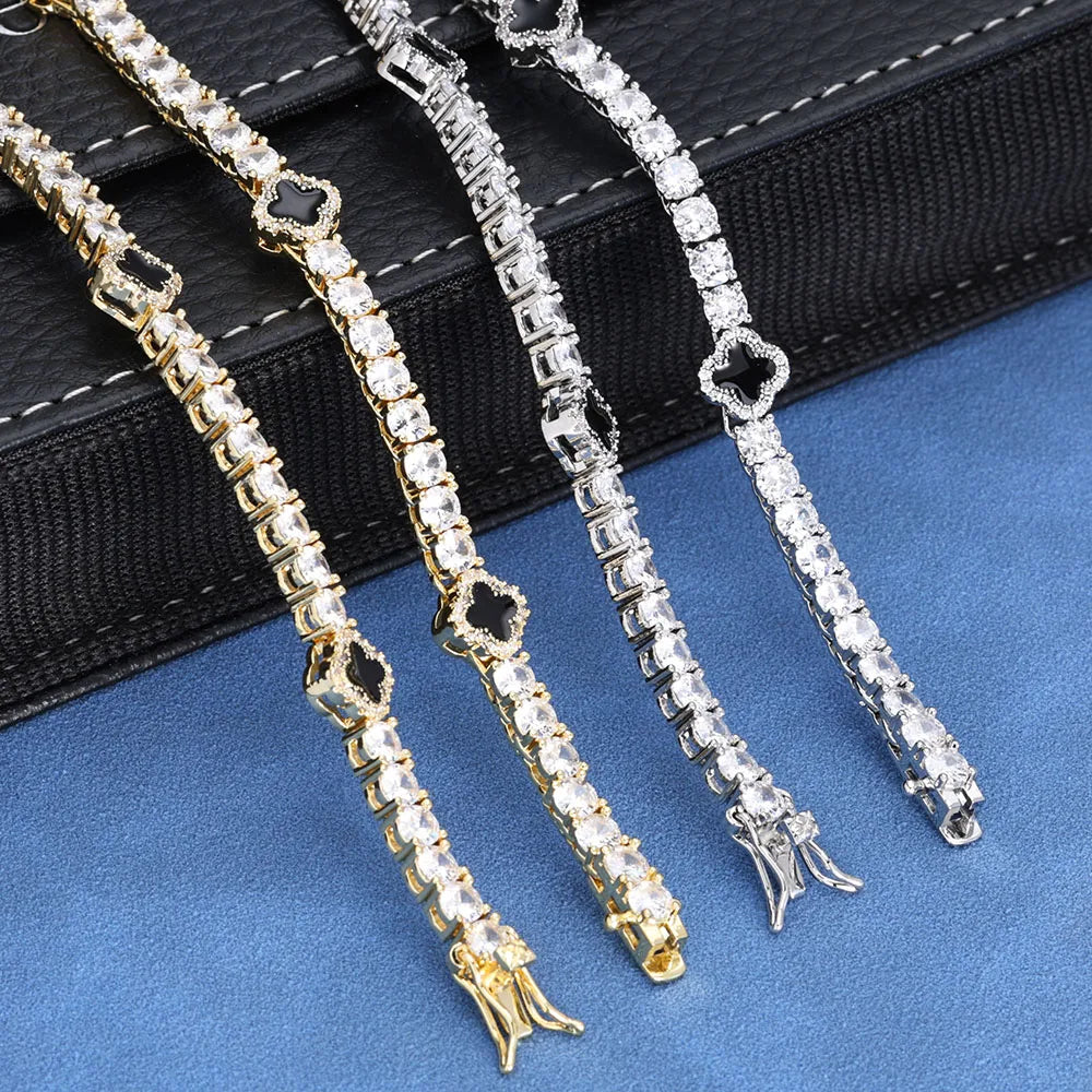 Gold Silver Tennis Necklace
