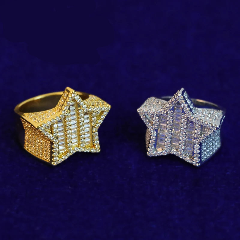 Miami Ice Star VVS Iced Out Diamond Ring