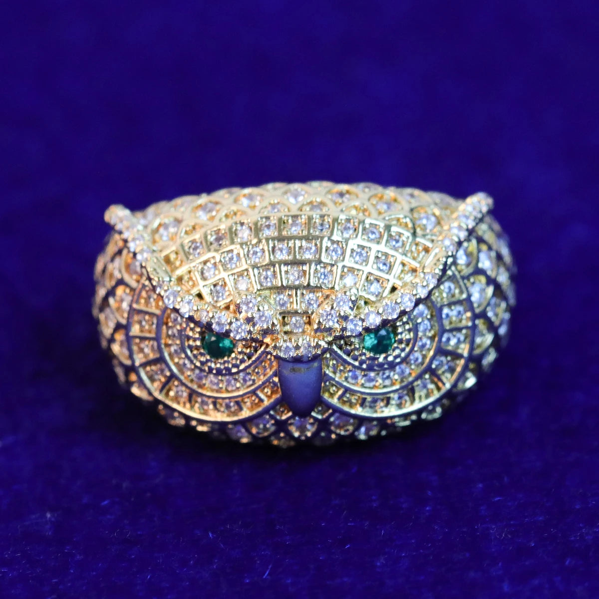 Miami Ice Owl Iced Out Ring