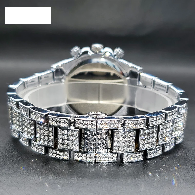 Miami Ice Noir Baguette Watch