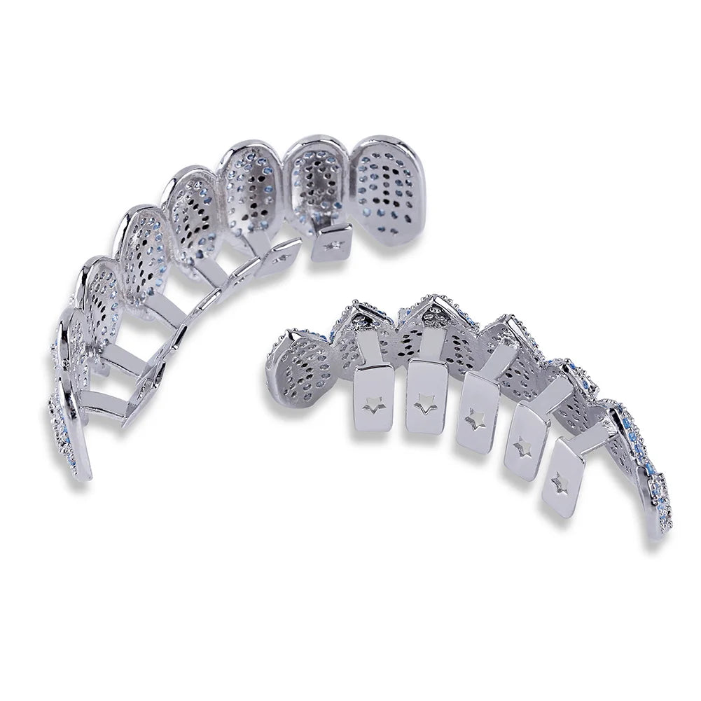 Miami Ice Shark Vampire Iced Out Grillz