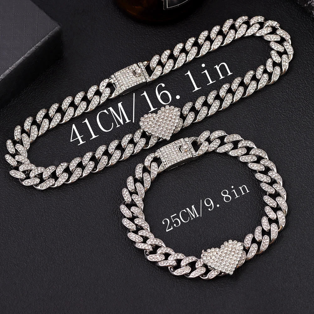 Miami Ice 10mm Iced Figaro Chain