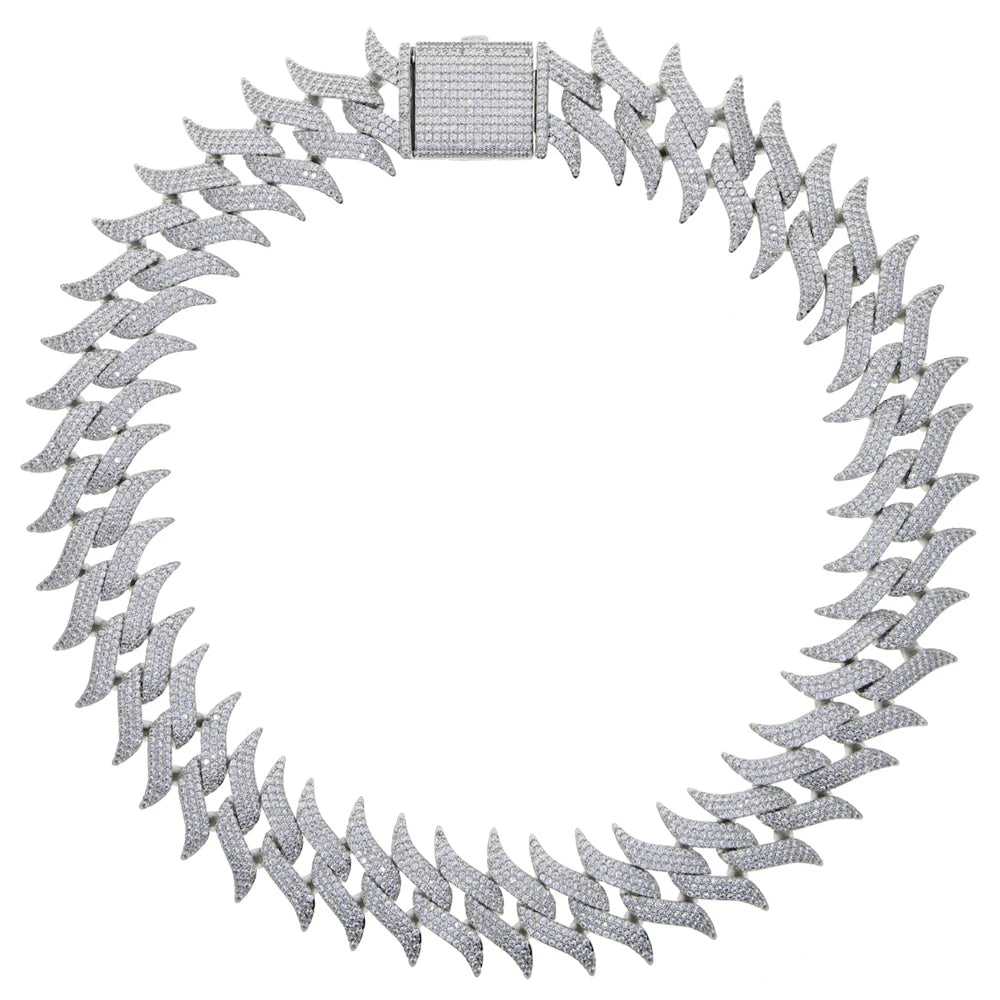 Miami Ice 30mm Spiked Cuban Chain