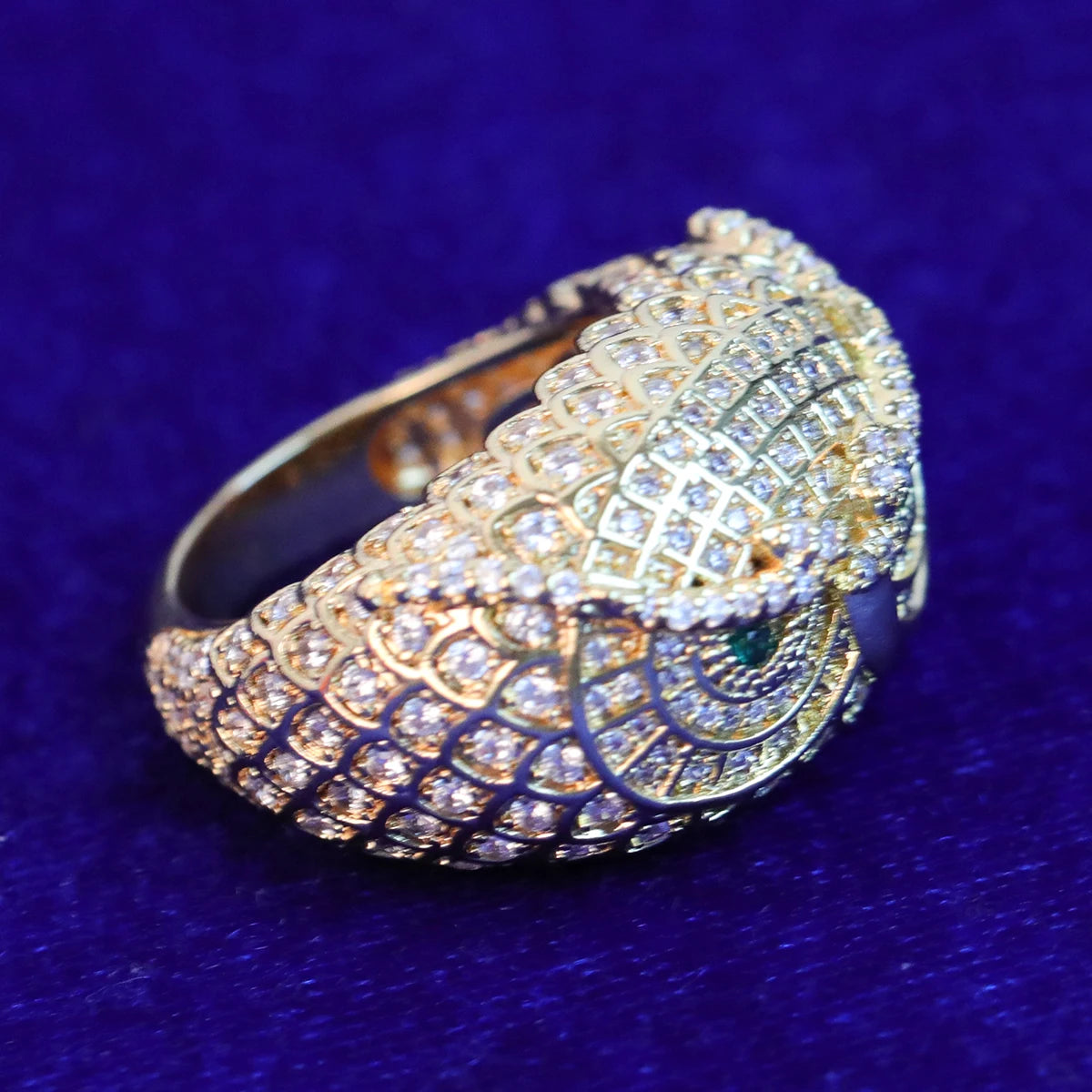Miami Ice Owl Iced Out Ring