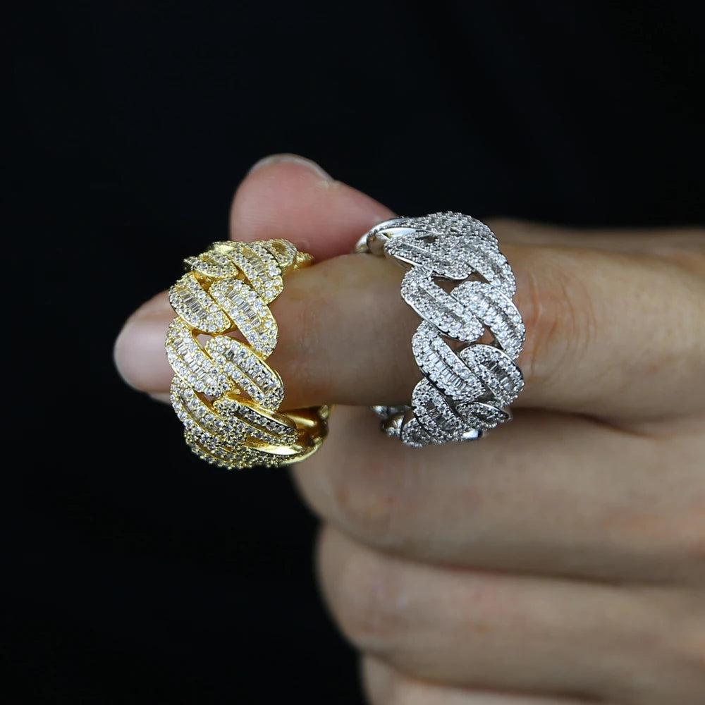 Miami Ice 11MM ICED CUBAN RING