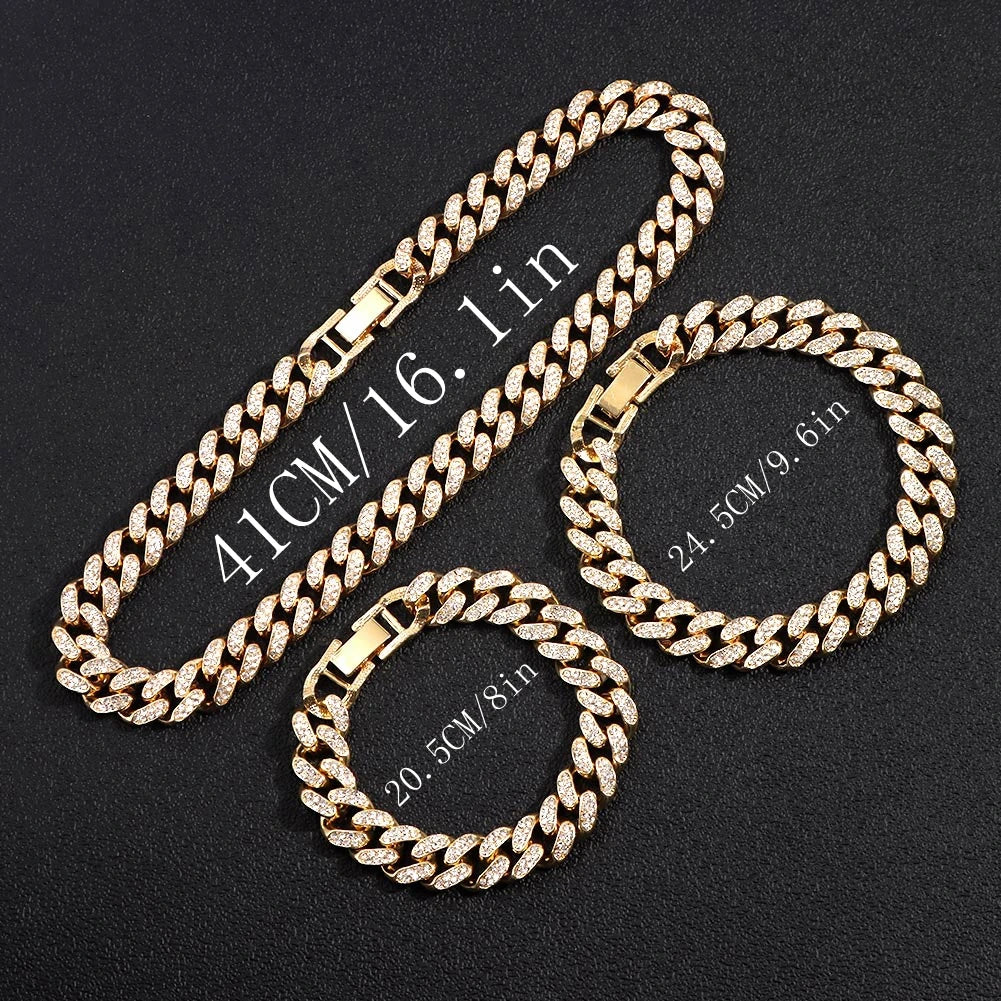 Miami Ice 10mm Iced Figaro Chain