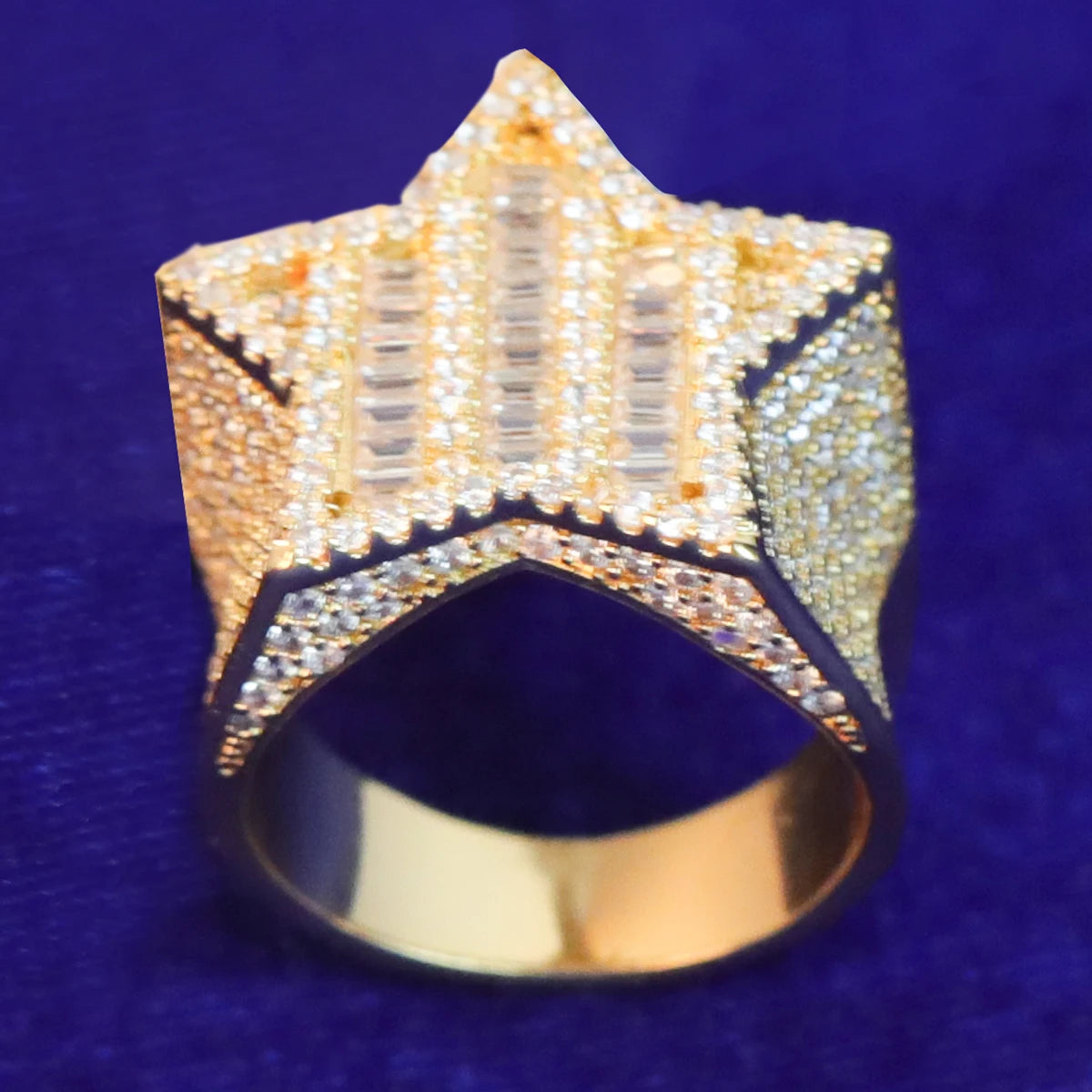 Miami Ice Star VVS Iced Out Diamond Ring