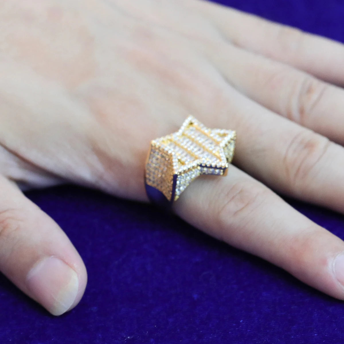 Miami Ice Star VVS Iced Out Diamond Ring