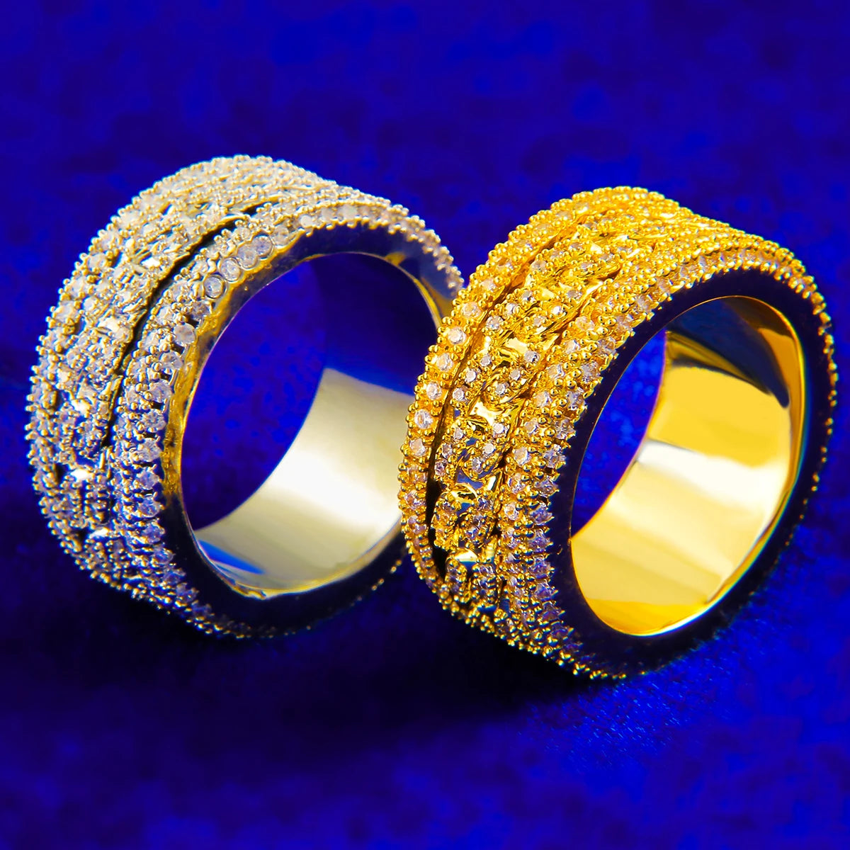 Bubble Letter Iced Out Men’s Ring