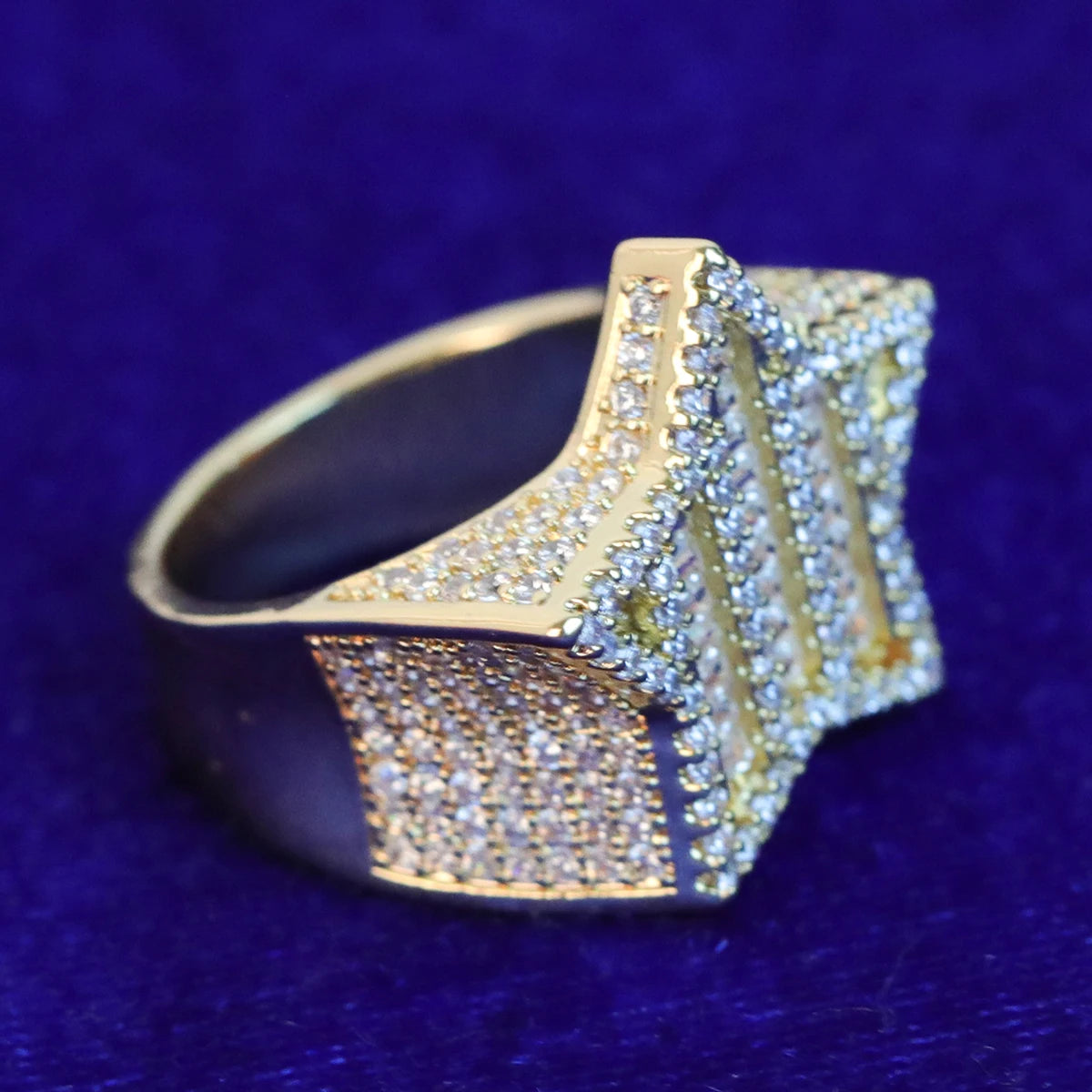 Miami Ice Star VVS Iced Out Diamond Ring