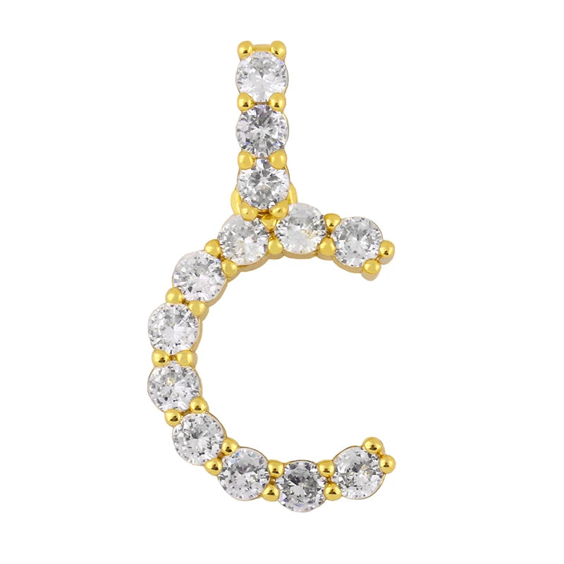 Miami Ice Letter Piece - Gold