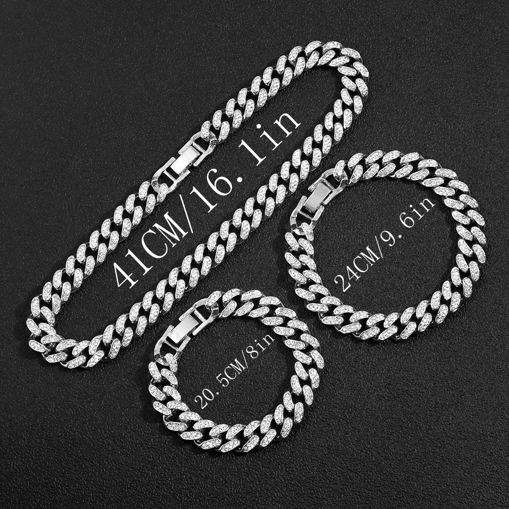 Miami Ice 10mm Iced Figaro Chain