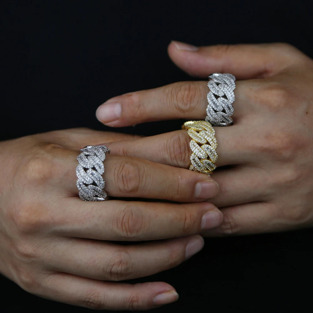 Miami Ice 11MM ICED CUBAN RING