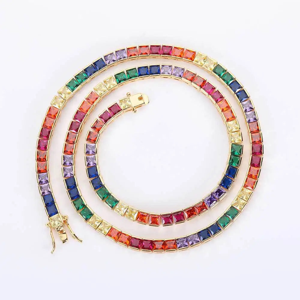 Miami Ice 22mm Gemstone Cuban Chain & Bracelets