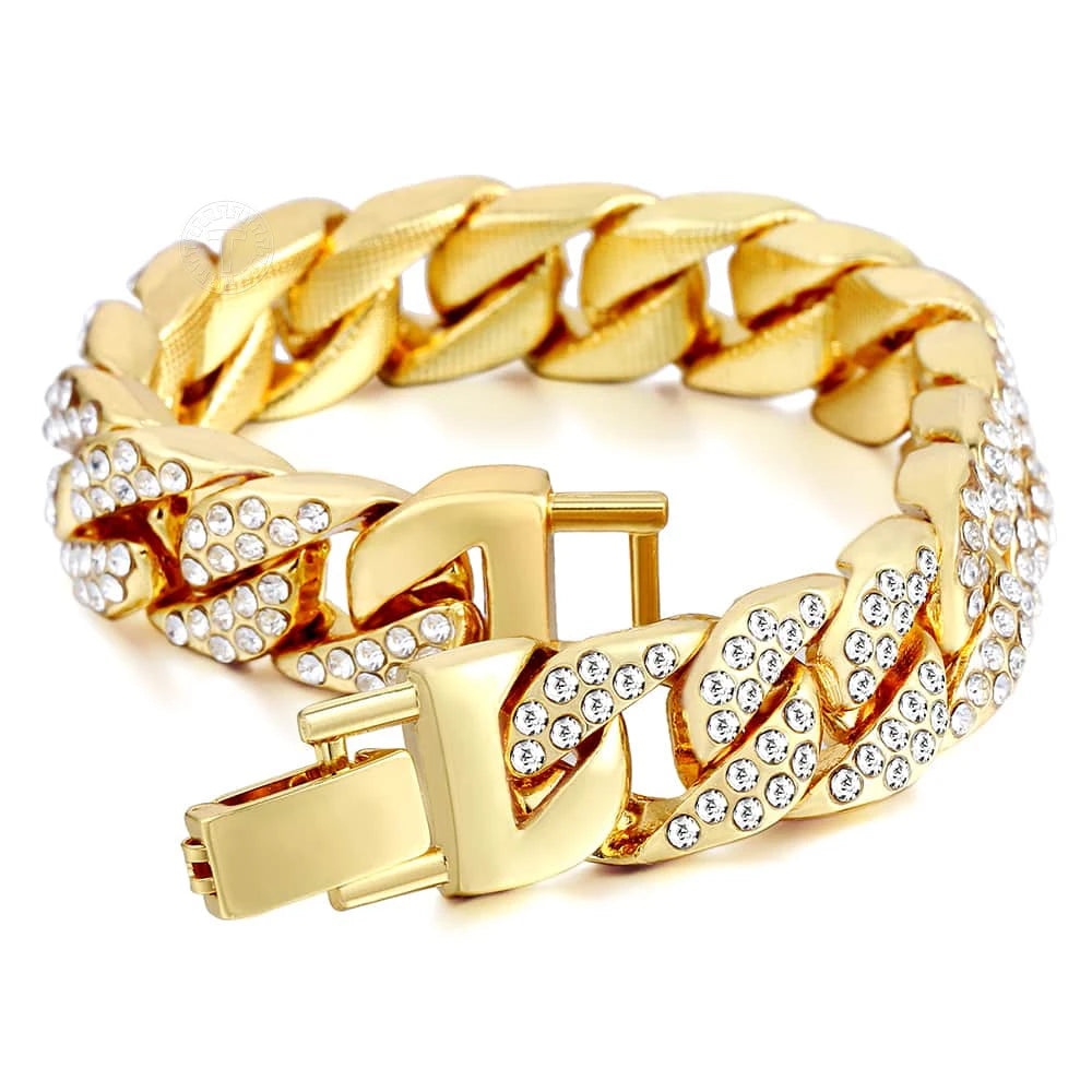 Miami Ice 14MM Iced Out Cuban Link Bracelet