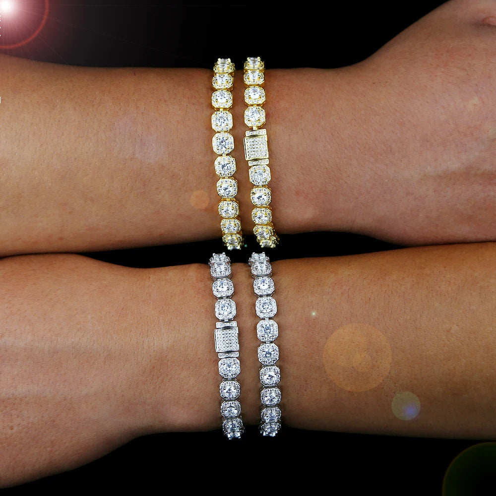 Miami Ice Vvs 12mm Clustered Bracelet