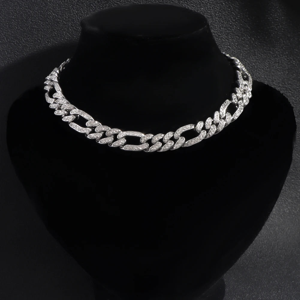 Miami Ice 10mm Iced Figaro Chain