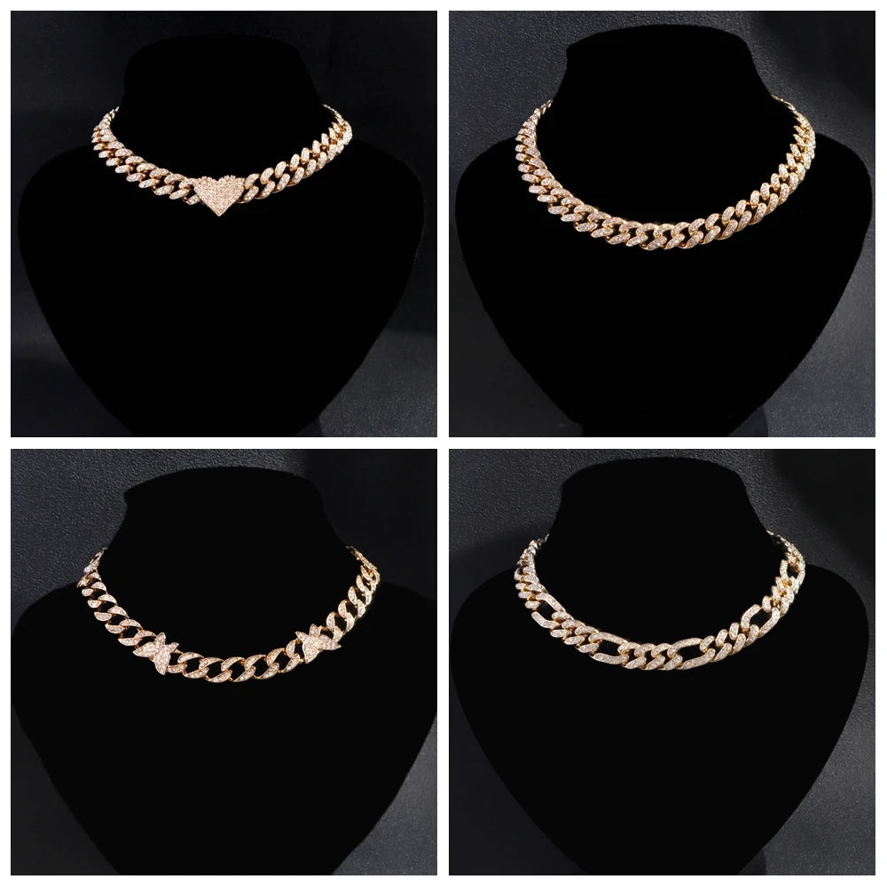 Miami Ice 10mm Iced Figaro Chain