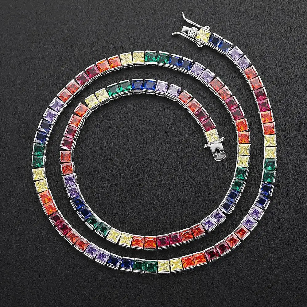 Miami Ice 22mm Gemstone Cuban Chain & Bracelets