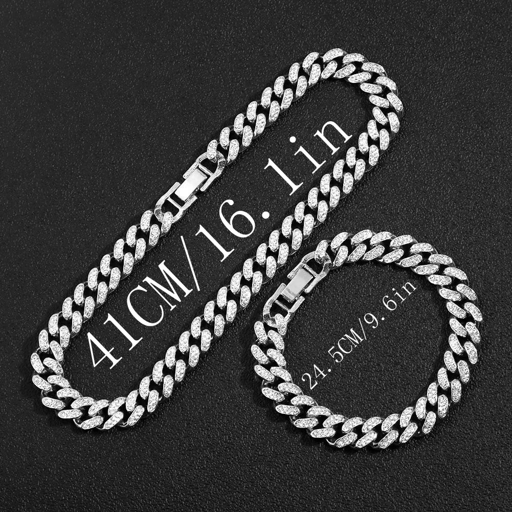 Miami Ice 10mm Iced Figaro Chain