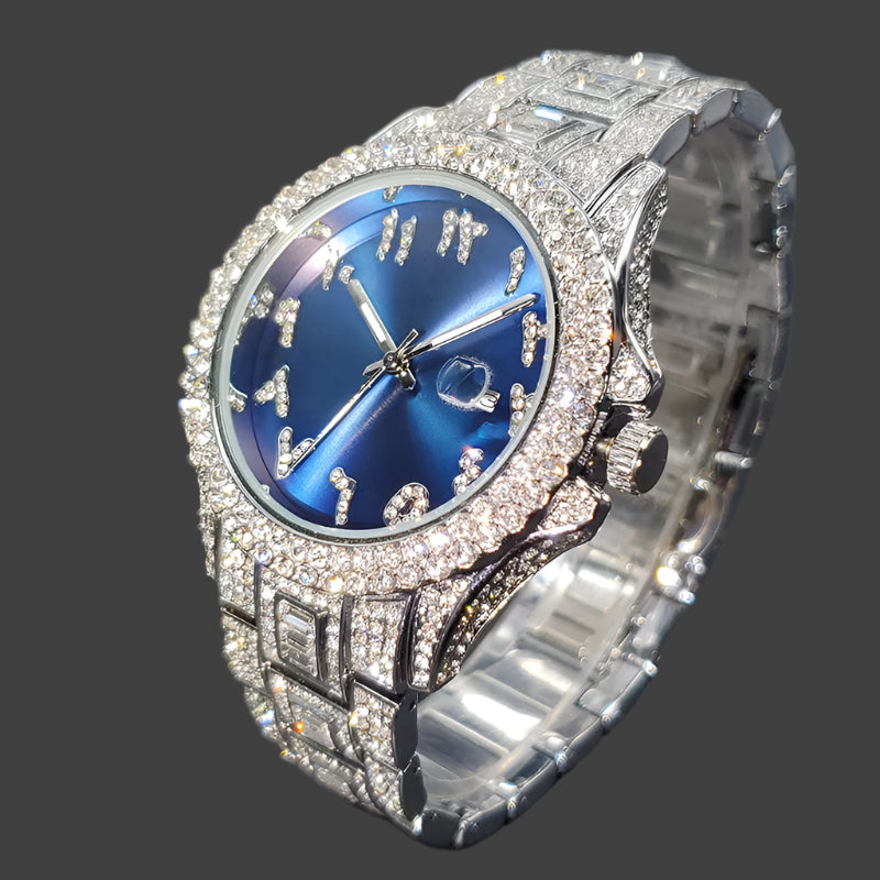 Miami Ice Presidential Arabic Dial Iced Out Watch