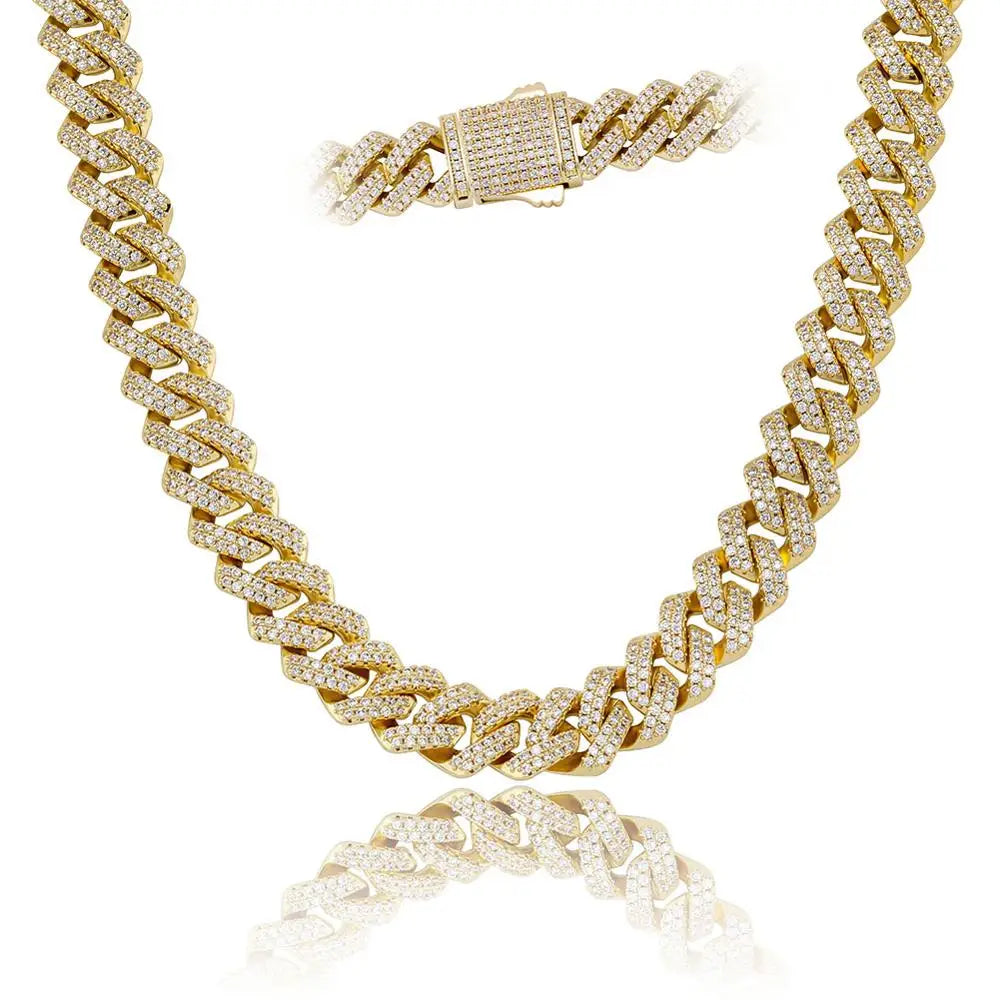 Miami Ice 14MM Vvs Iced Out Cuban Chain