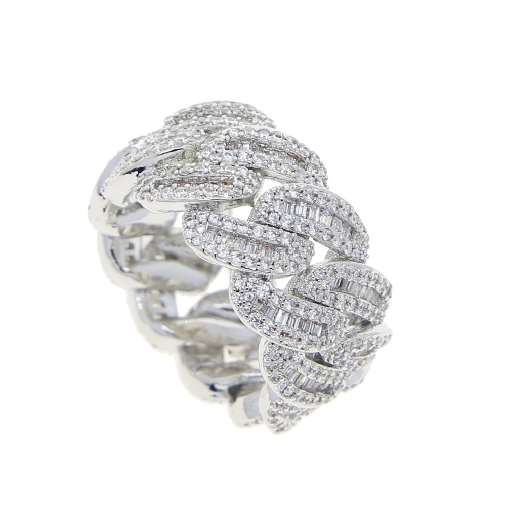 Miami Ice 11MM ICED CUBAN RING