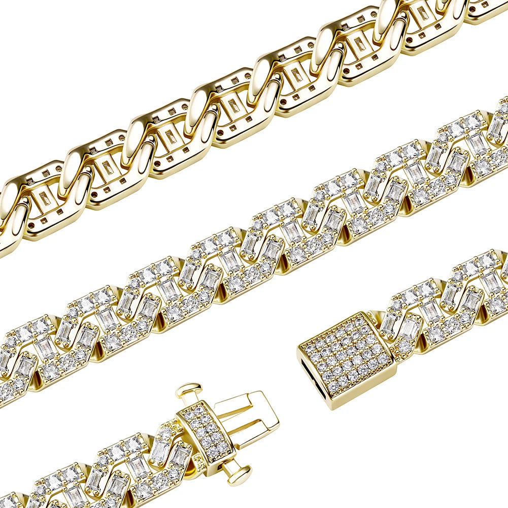 Miami Ice 9mm Iced Out Baguette Cuban