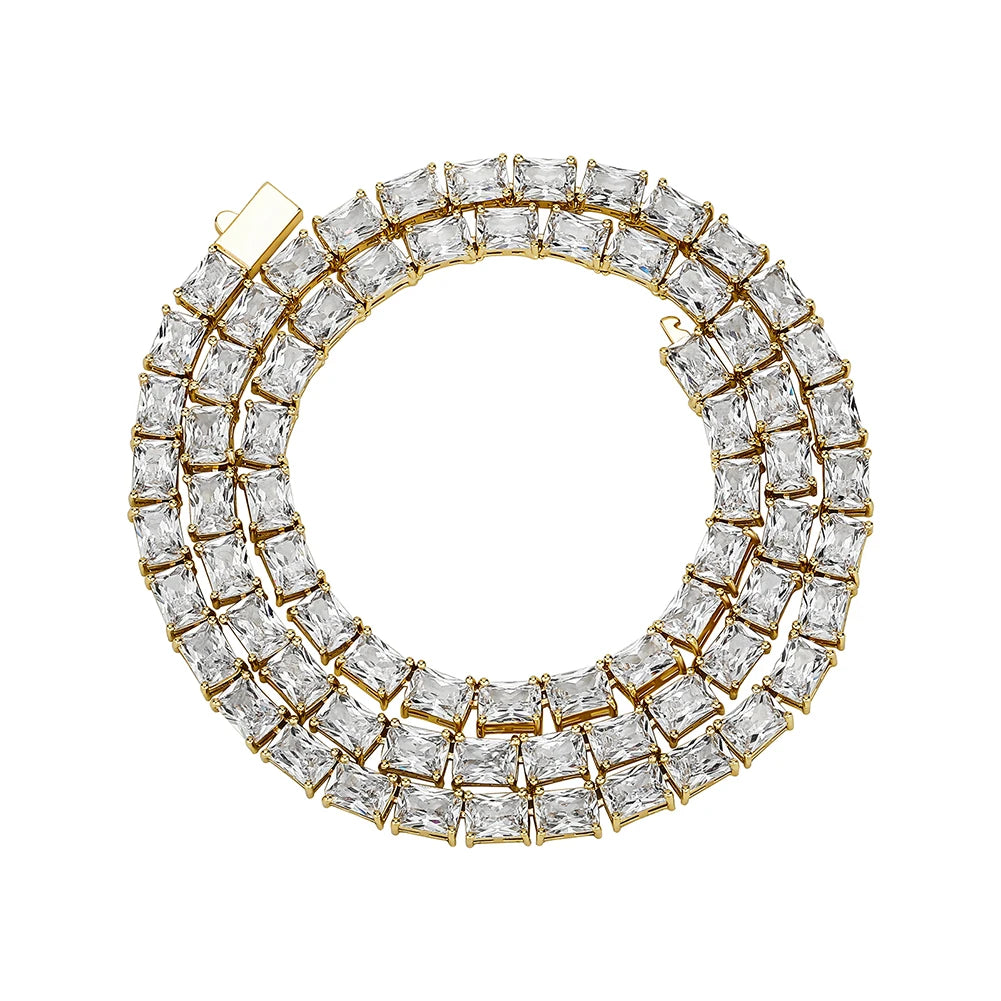 Miami Ice 5mm Tennis Chain + Bracelet Bundle - White Gold