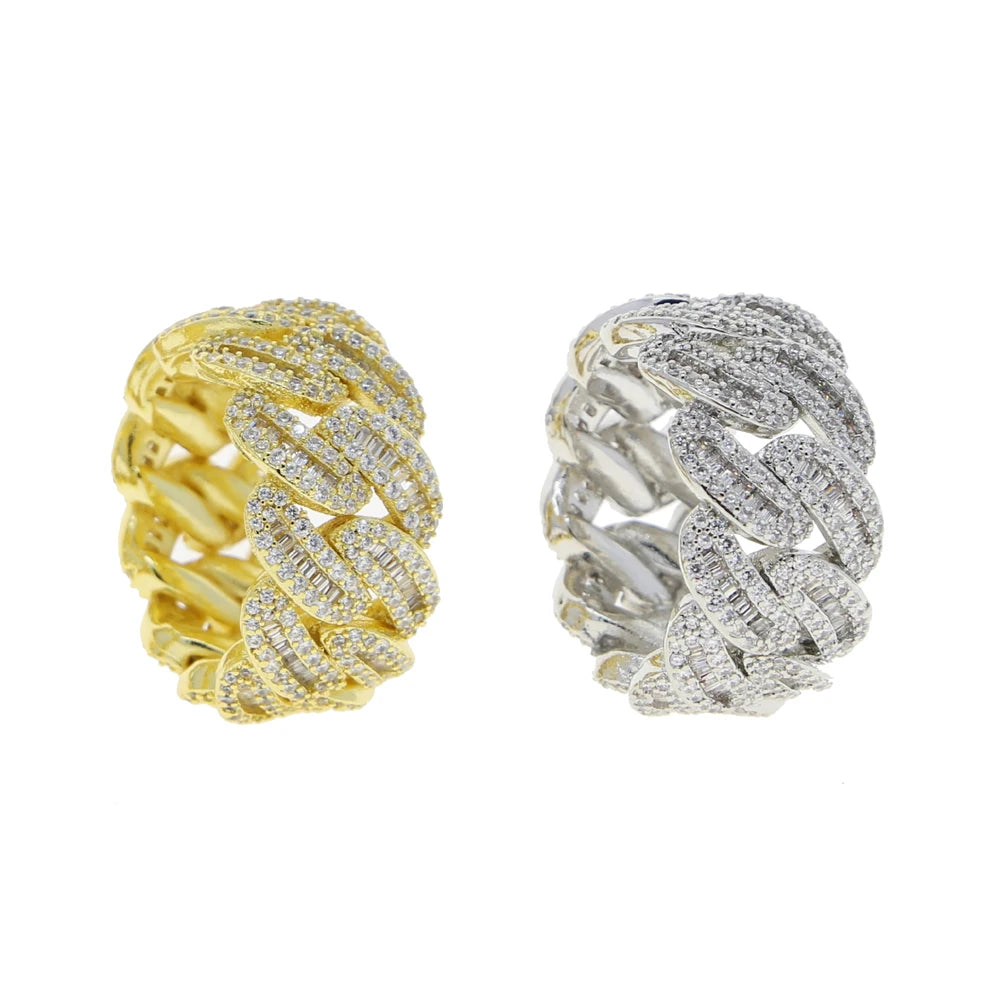 Miami Ice 11MM ICED CUBAN RING