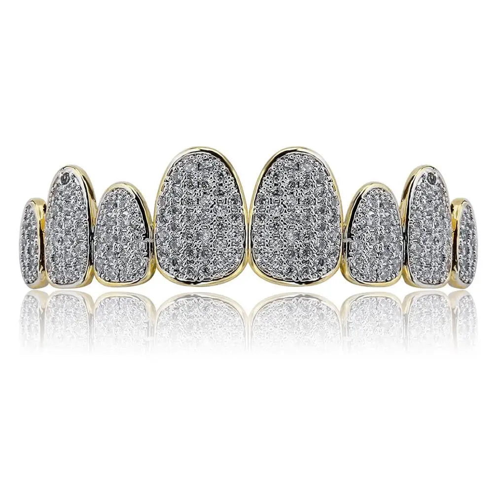 Miami Ice Punk Teeth Caps Iced Out Grillz