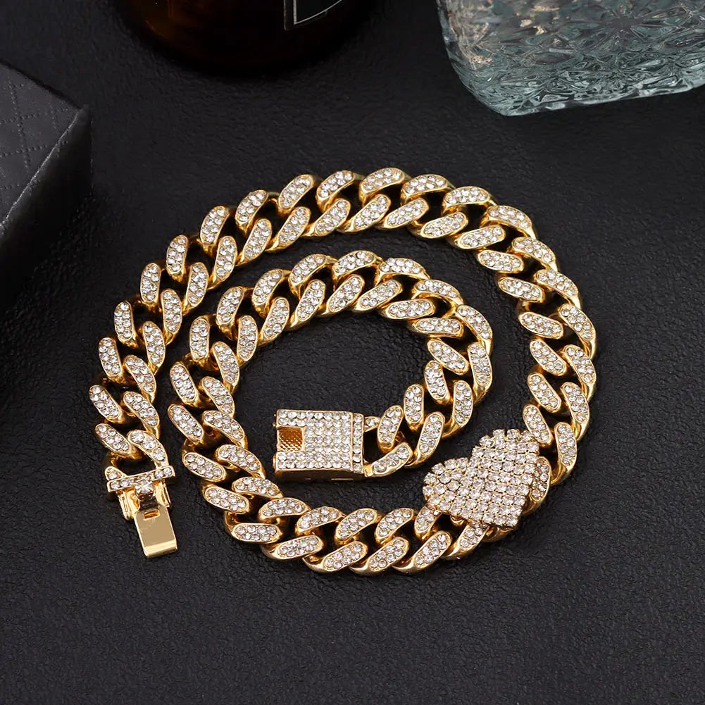 Miami Ice 10mm Iced Figaro Chain
