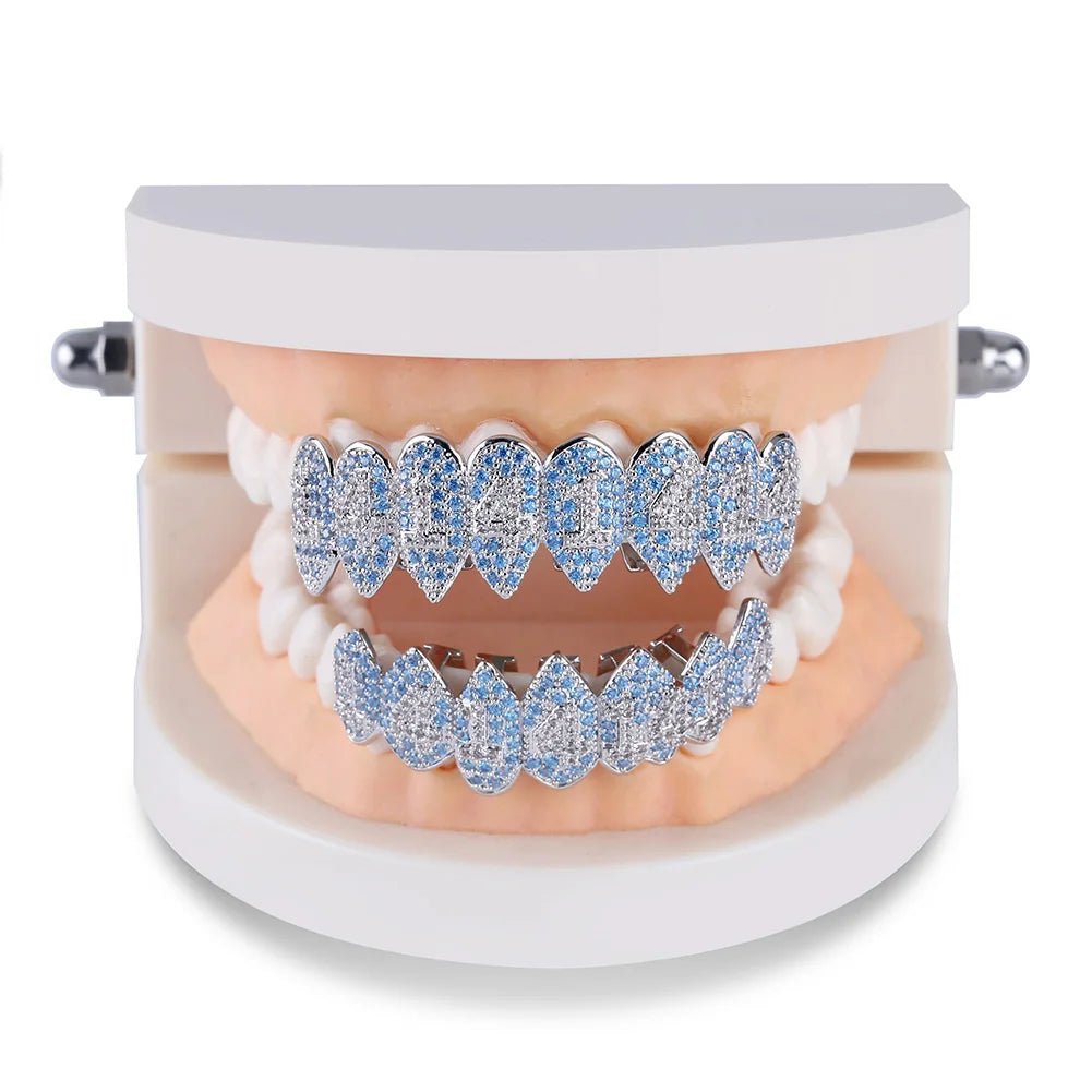 Miami Ice Shark Vampire Iced Out Grillz
