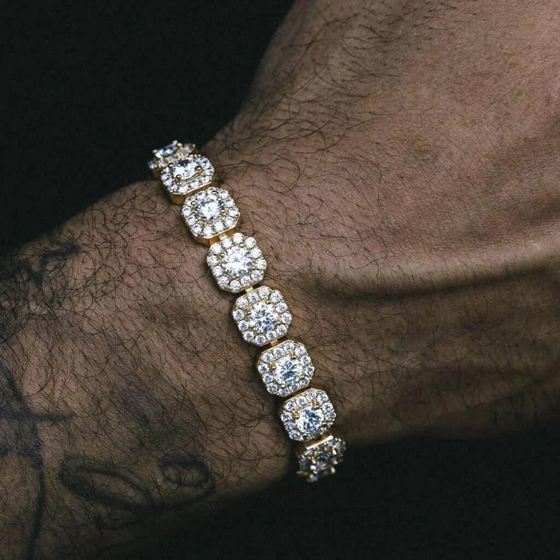Miami Ice Vvs 12mm Clustered Bracelet