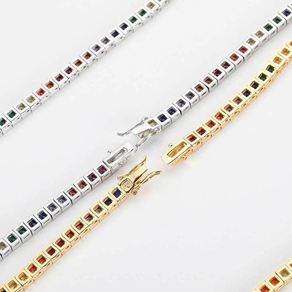 Miami Ice 22mm Gemstone Cuban Chain & Bracelets