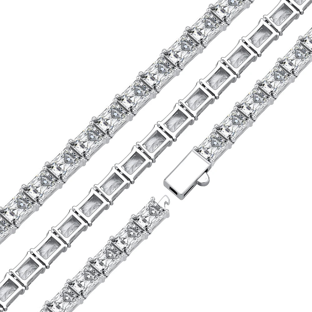 Miami Ice 5mm Tennis Chain + Bracelet Bundle - White Gold