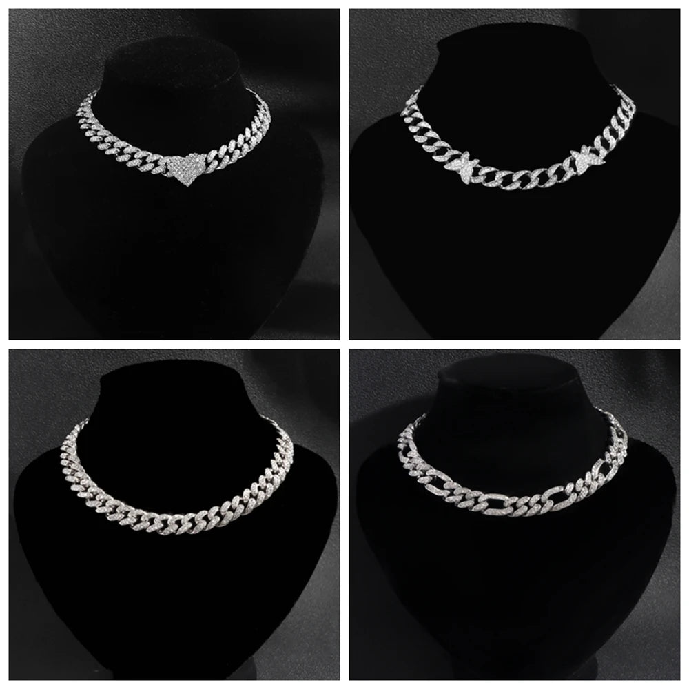 Miami Ice 10mm Iced Figaro Chain