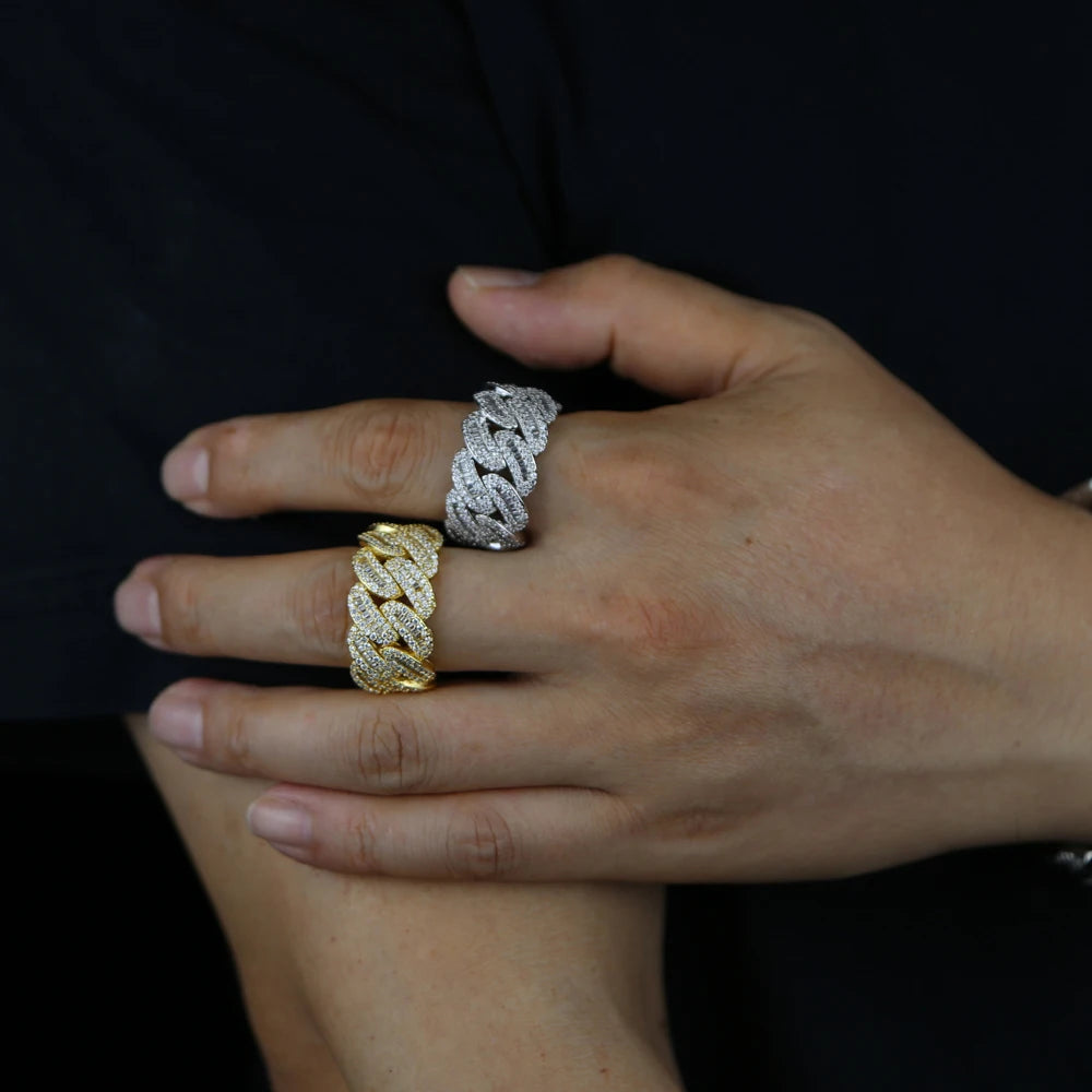 Miami Ice 11MM ICED CUBAN RING