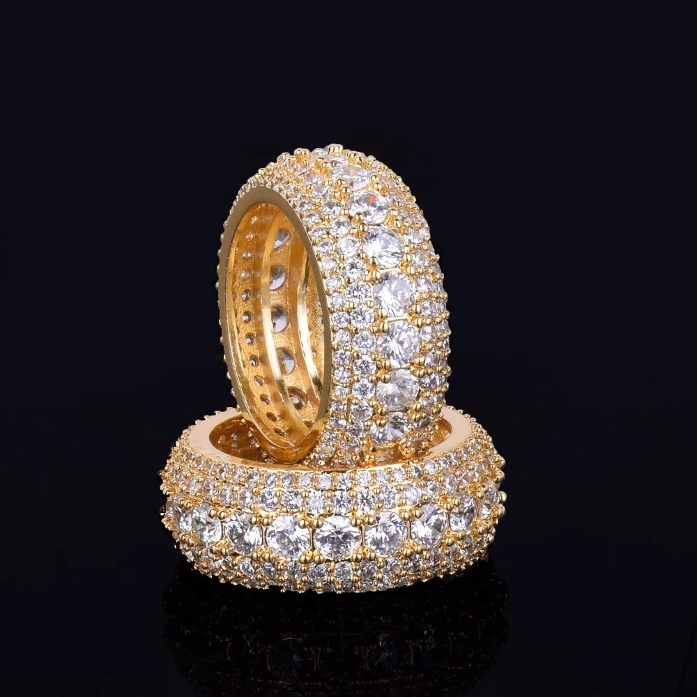 Miami Ice Tennis and Stones Iced Out Ring