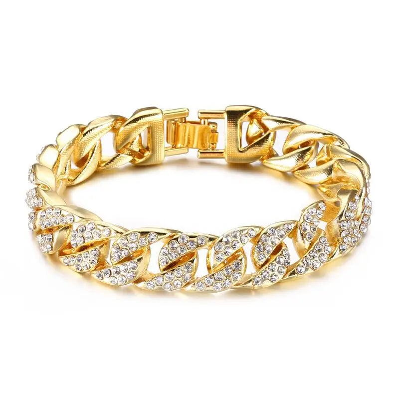 Miami Ice 14mm Iced-Out Cuban Link Bracelet