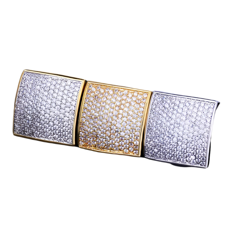 Miami Ice Oval Square Iced Out Ring